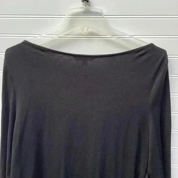 Banana Republic Black Keyhole Long sleeve Top Size XL - Picture 5 of 8